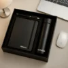 Customised office gift box with personalized bottle pen and diary set